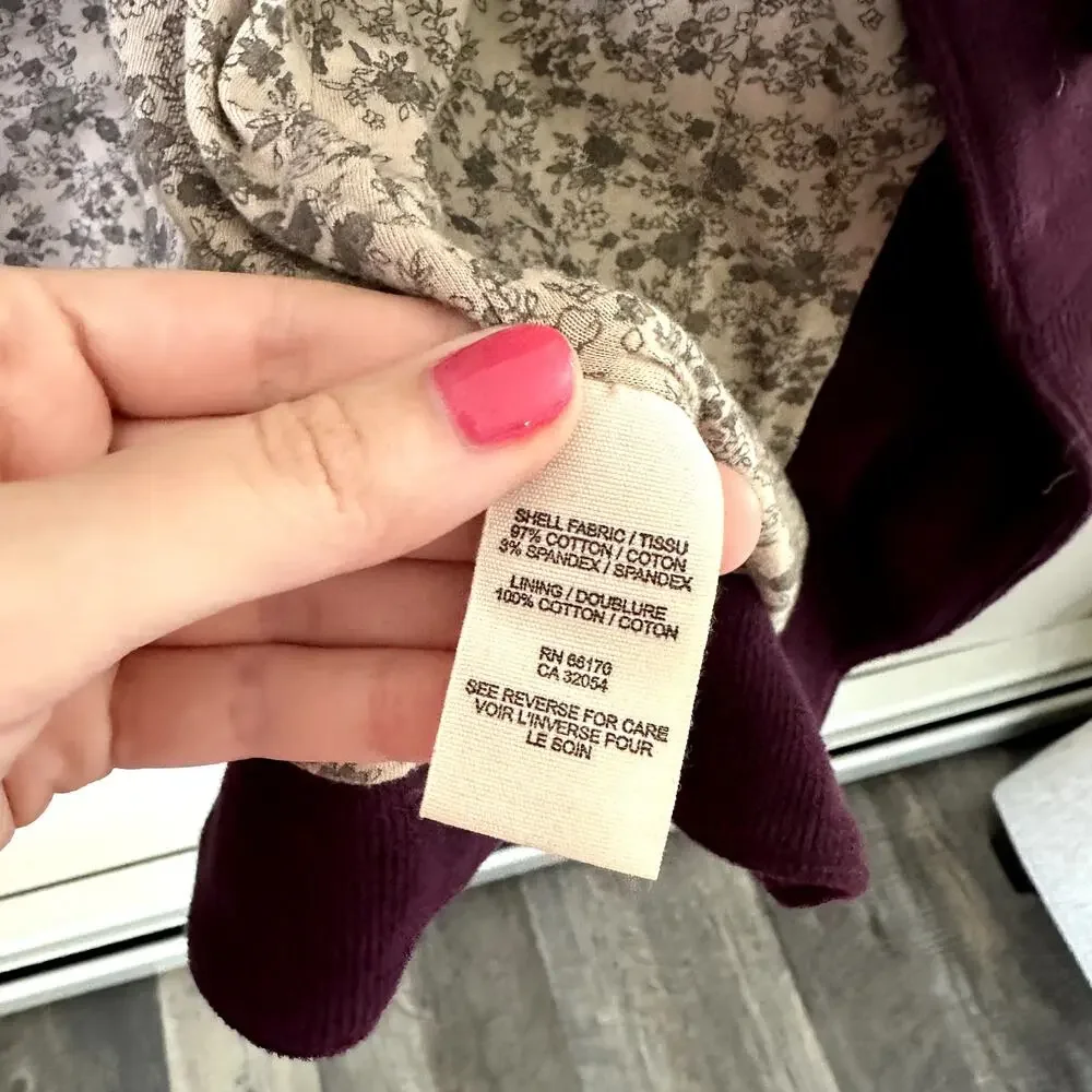 Free People Eggplant Blazer Sz 10 - Picture 6 of 6